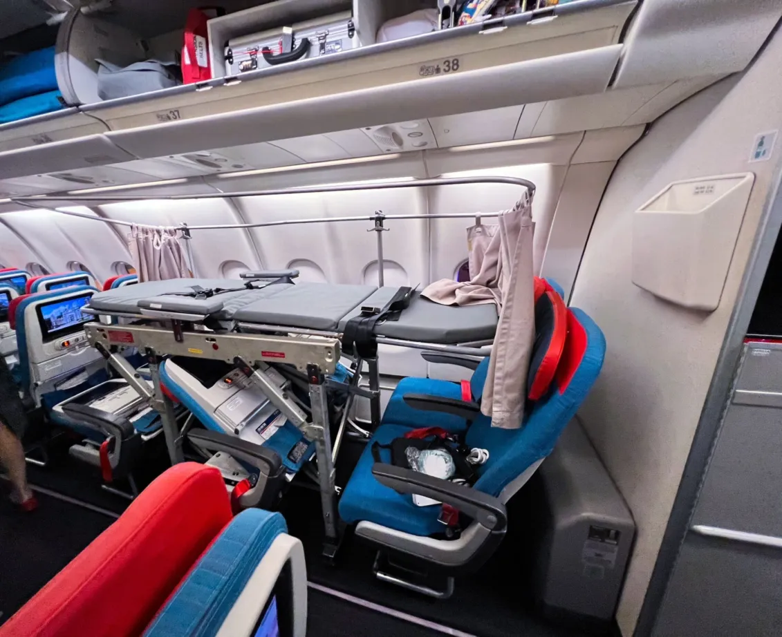 Medical escort air transport