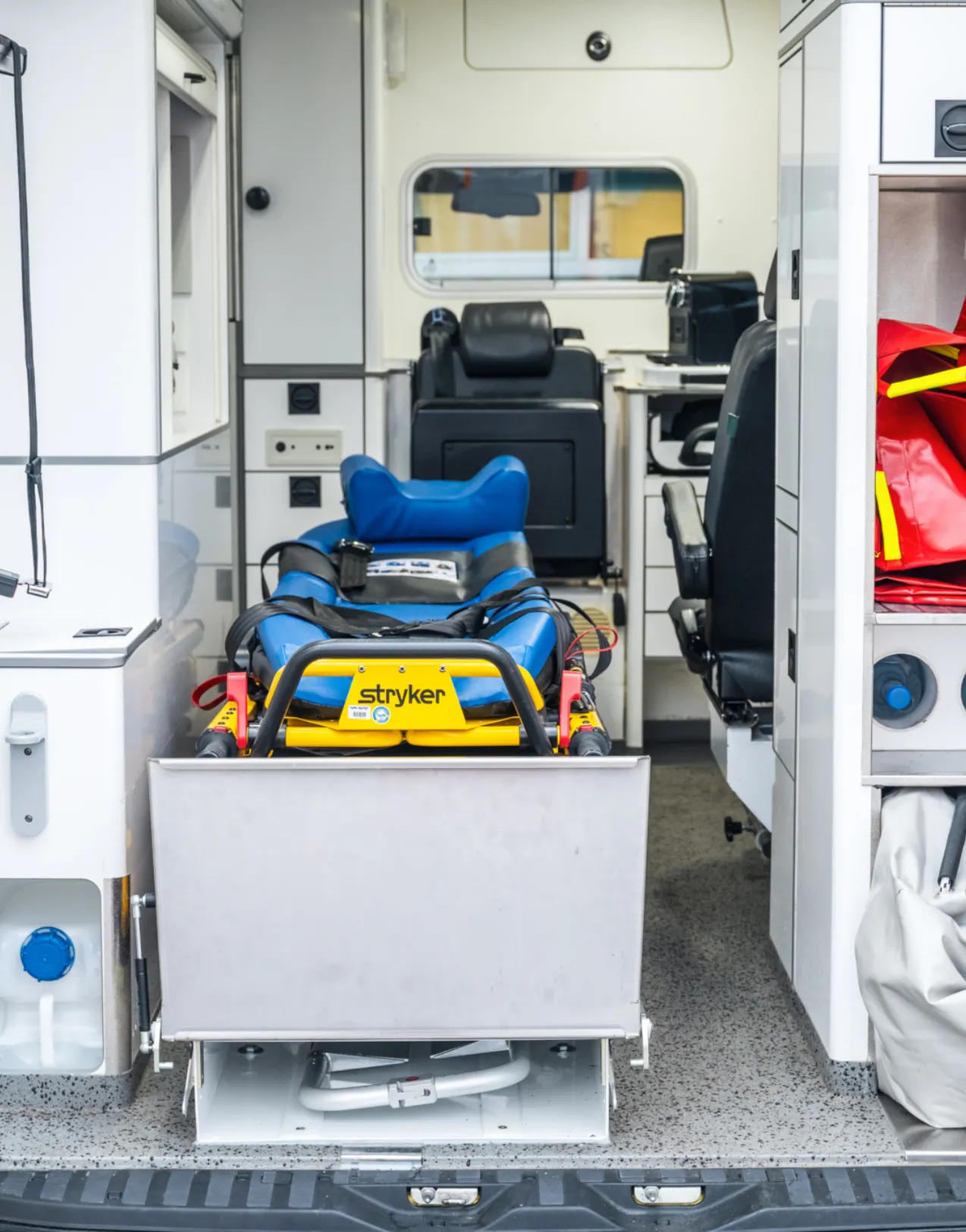 Road Ambulance medical repatriation with EMS Ambulance