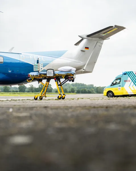 Air Ambulance and Road Ambulance from EMS