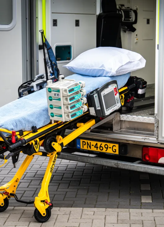 EMS Private Ambulance stretcher