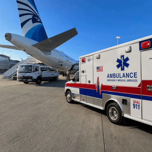 Ems air ambulance bed to bed service